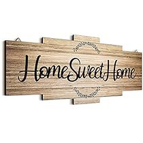 Wall Wedding Decor, Wedding Decor Wood, Sign For Bedroom, Home Sweet Home Sign, Large Farmhouse, Hanging Bedroom, Artificial Wood, Family Wall Decor, Home Sign