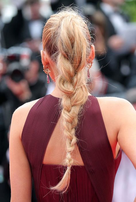 20 Fancy Ponytails Guaranteed to Turn Heads | Brit + Co Blake Lively Braid, Fancy Ponytail, Unique Braided Hairstyles, Lorraine Schwartz, Chic Ponytail, High Ponytail Hairstyles, Prom Hair Updo, Braided Hairstyles Easy, Trending Hairstyles