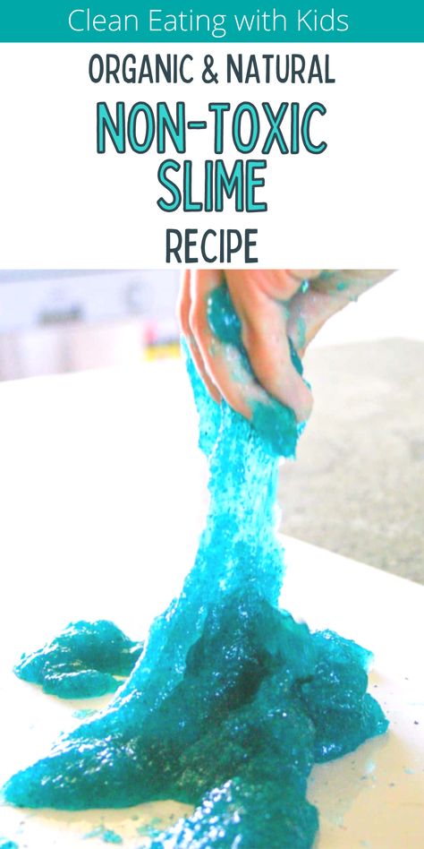 Non Toxic Slim Slime Recipe No Borax or Glue Corn Starch Slime, Two Ingredient Slime, Non Toxic Slime, Slime Recipe Cornstarch, Recipe For Slime, Slime With Borax, Floam Recipe, Safe Slime Recipe, Slime No Borax