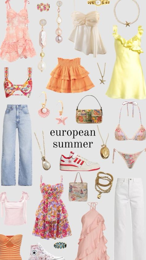 Beachy Outfits, European Summer Outfits, Preppy Summer Outfits, Europe Outfits, Outfit Inspo Summer, Italy Outfits, Casual Preppy Outfits, Looks Party, Mode Chic