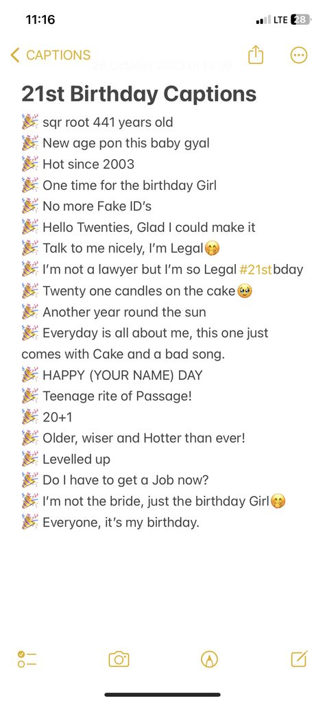 21 Instagram Captions, Cute Birthday Countdown Ideas Instagram, Countdown Quotes For Birthday, 21 Birthday Countdown Instagram, Ig Birthday Countdown Names, 21birthday Captions, 21st Birthday Captions Baddie, 21st Birthday Countdown Instagram, Songs For 21st Birthday