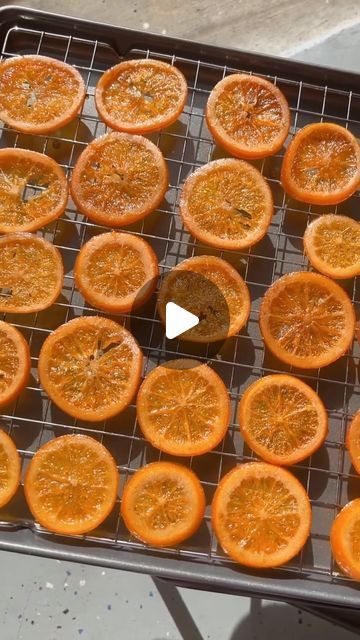 Thanh Bui on Instagram: "Making candied orange slices before the season ends and showing how I reduce the bitterness in the peels for a sweet treat 🍊✨ 
#candiedorange #candiedfruit #homemade #homemadegoodness #sweettreats" Candied Orange Slices, Candied Orange, Orange Slice, Candied Fruit, 60 Minutes, Orange Slices, Dried Fruit, Granulated Sugar, Sweet Treat