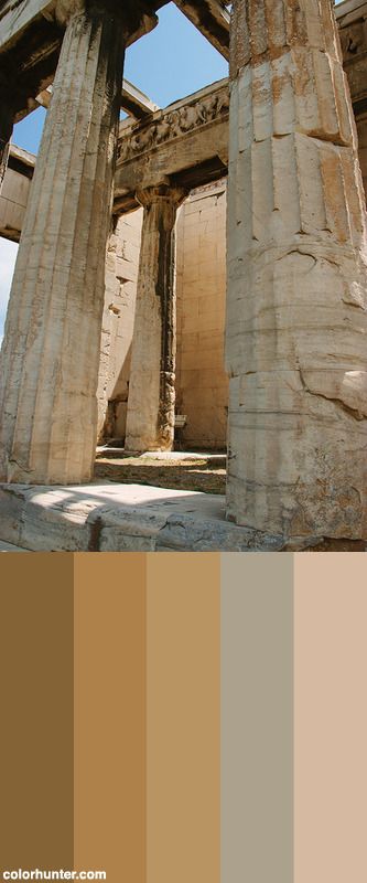 Athens+Color+Scheme Ancient Greek Colour Palette, Greek Color Scheme, Athena Color Palette, Ancient Greece Color Palette, Ancient Rome Color Palette, Ancient Greek Color Pallete, Greek Colour Palette, Greek Colors Palette, Roman Color Palette