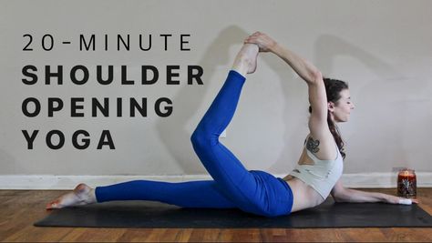 Chest And Shoulder Opening Yoga, Shoulder Opening Yoga, Upper Body Stretch, Deep Stretches, Yoga Shoulder, Upper Body Stretches, Shoulder Stretches, Chest Opening, Body Stretch