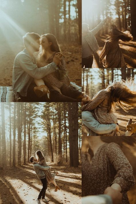 Couple Photoshoot Woods Forests, Pine Forest Photography Couple, Intimate Outdoor Couple Photos, Romantic Woodsy Wedding, Pine Tree Couple Photoshoot, Woodland Couple Photoshoot, Engagement Photos Woodsy, Engagement Photos Redwoods, Engagement Shoot Woods