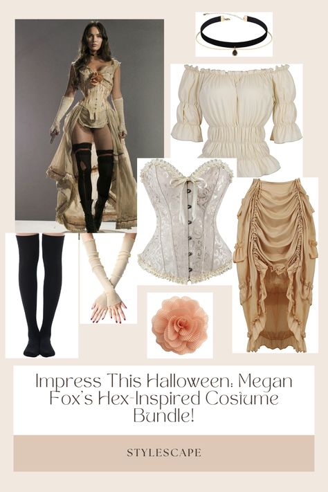 Turn heads this Halloween with our Megan Fox-inspired bundle. Embrace the Hex allure and own the night. Get yours now! Pirate Outfit Women, Fox Halloween, Horror Halloween Costumes, Fox Costume, Classy Halloween Costumes, Costume Making, Hot Halloween Outfits, Pirate Outfit, Fair Outfits