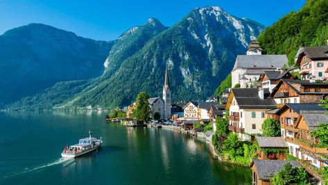 Austria Hallstatt European Alps Salzkammergut Cathedral Austria Landscape, Austria Hallstatt, Hallstatt Austria, Cute Laptop Wallpaper, Landscape Photography Nature, European Culture, Conde Nast Traveler, Conde Nast, Graffiti Artist