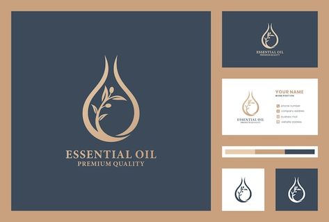 Olive oil logo design inspiration with b... | Premium Vector #Freepik #vector #oil-logo #beauty-logo #drop-logo #logo-templates Essential Oil Logo Design Ideas, Olive Oil Logo Design, Oil Product Design, Natural Products Logo, Essential Oils Logo, Olive Oil Logo, Oil Logo Design, Olive Logo, Supermarket Logo