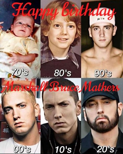 Eminem Birthday, Marshal Mathers, Eminem Slim Shady, Slim Shady, 50th Birthday, Eminem, Happy Birthday, Human, Birthday