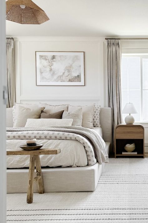 Taking notes from @kenziemachome's stunning bedroom makeover. Who else is ready for a room refresh? 🛏️ 💫   Featuring the Ultra Set in Dune   #bedinspo #cloudbed #safefurniture #bedroominspo #softfurniture #bestbedframe Cloud Bedroom, Soft Furniture, Minimalist Room, Bedroom Refresh, Master Bedding, Bedroom Inspo, Modern Boho, Guest Bedroom, Bedroom Makeover