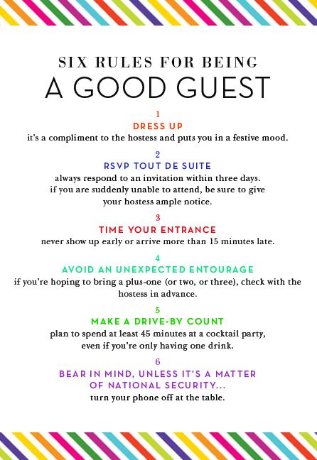 6 rules for being a good house guest, Dining Etiquette, Table Manners, Etiquette And Manners, Good Manners, Charm School, Keeping Healthy, E Reader, Guest Posting, Vintage Modern