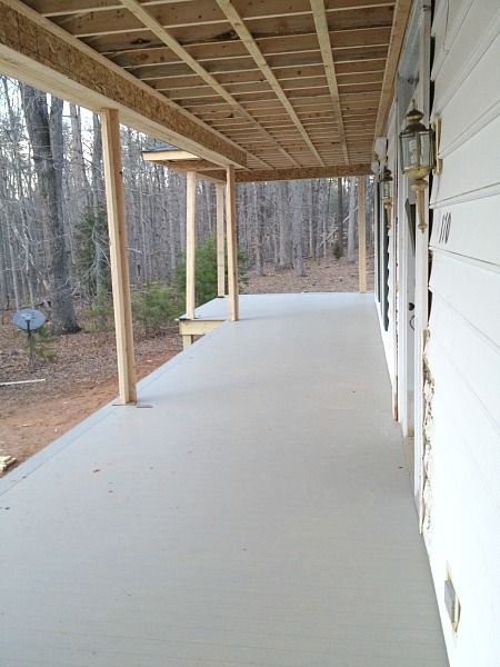 The Porch that Took 17 Years to Build Adding Wrap Around Porch To House, Adding A Wrap Around Porch, Building A Front Porch, Wrap Around Porch Ideas, Poured Concrete, Wrap Around Porch, The Porch, Porch Ideas, Worth It