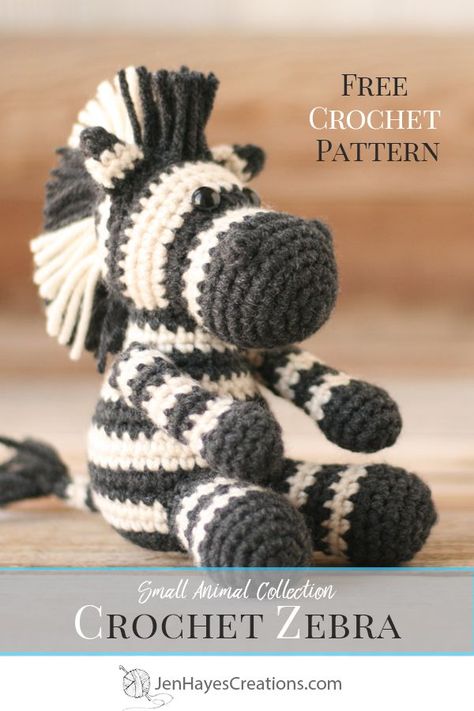 Animals To Crochet, Crochet Zebra Pattern, Crochet Zebra, Pattern Bag, Amigurumi Animals, Crochet Animals Free Patterns, Crochet Amigurumi Free, Zebra Pattern, Crochet Animal Patterns