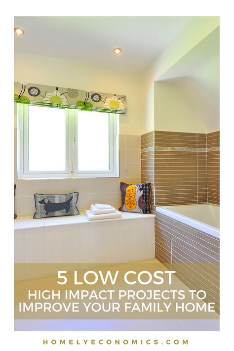 Short on cash but need big results for your home? These 5 low cost, high impact projects can help to improve your family home's look and feel for less. Diy Home Improvements, Money Saving Advice, Sell My House Fast, Thrifty Living, Sell My House, Simple Budget, Home Improvements, Diy Home Improvement, Cheap Diy