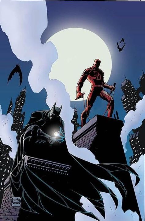 Marvel And Dc Crossover Fanart, Gwen Pool, Dc Crossover, Marvel And Dc Crossover, Daredevil Art, Daredevil Comic, Batman Poster, Dc Comics Heroes, Worlds Collide