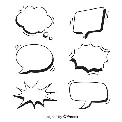 Letras Comic, Comic Speech Bubbles, Cartoon Speech Bubble, Balloon Template, Text Bubble, Comic Tutorial, Halftone Dots, 타이포그래피 포스터 디자인, Speech Bubbles