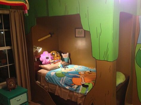 Adventure Time Bedroom Adventure Time Bedroom, Adventure Time Room, Adventure Decor, Pretty Room, Dream Room Inspiration, Dream Rooms, Cool Rooms, Room Themes, My New Room