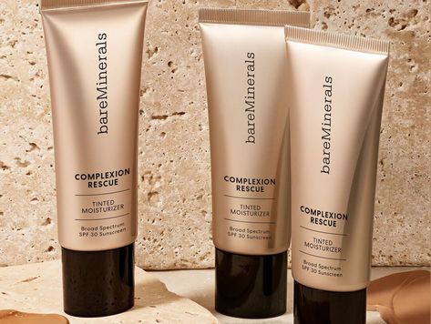 11 Best Tinted Moisturizers for Mature Skin | IPSY Bare Minerals Tinted Moisturizer, Best Tinted Moisturizer, Best Foundation For Dry Skin, Bare Minerals Makeup, Foundation For Dry Skin, Makeup For Older Women, Bare Minerals, Best Foundation, Broad Spectrum Sunscreen