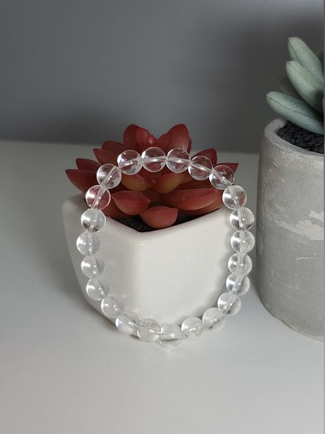 Excited to share the latest addition to my #etsy shop: Clear Quartz Beaded Bracelet https://etsy.me/3Hx8jzm #clear #round #quartz #unisexadults #gemstone #clearquartz #quartzbracelet #clearbracelet #love2jewelry Clear Quartz Bracelet, Clear Bracelet, Water Aesthetic, Pretty Jewelry Necklaces, Bead Projects, Bracelets Design, Gems Bracelet, Beads Bracelet Design, Crystal Beads Bracelet