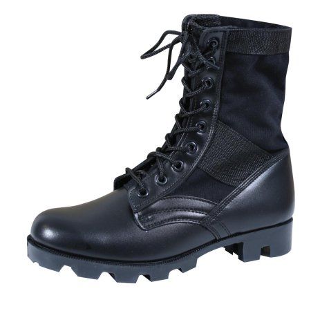 Military Shoes, Jungle Boots, Combat Boots Men, Hiking Fashion, Mens Boots Fashion, Tactical Boots, Military Boots, Black Steel, Black Canvas