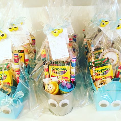 Loot bags Loot Bags For 1st Birthday, Best Loot Bag Ideas, Preschool Goodie Bags, Birthday Hamper Ideas Kids, First Birthday Goodie Bags, Loot Bags For Kids Birthday, Birthday Goodie Bags For School, Loot Bag Ideas For Kids, Goody Bags For Kids Party