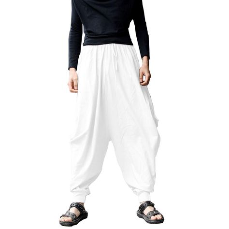 Hakama Trousers, Camisa Rock, Ceremonial Clothing, Linen Harem Pants, Harem Pants Men, Cotton Harem Pants, Harem Trousers, Fall Pants, Loose Trousers