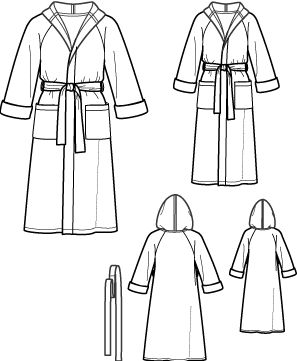 learning how to make a housecoat sewing pattern Bathrobe Pattern, Dressing Gown Pattern, Sewing Templates, Hooded Robe, Sewing Patterns For Kids, Sewing Blogs, Man Child, Simplicity Sewing Patterns, Simplicity Patterns