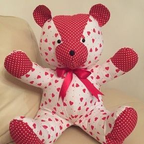 Teddy Bear Tutorial, Memory Bears Pattern Free, Bear Patterns Sewing, Keepsake Teddy Bear, Teddy Bear Patterns Free, Diy Teddy Bear, Memory Bears Pattern, Bear Patterns Free, Baby Sleeper