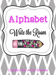 Mrs. Bremer's Kindergarten: FREE Write the Room Pack and More Literacy Activities Abc Write The Room Kindergarten, Preschool Write The Room, Kindergarten Write The Room Free, Write Around The Room Kindergarten Free, Alphabet Write The Room, Write The Room Kindergarten Freebie, Room Scavenger Hunt, Prek Literacy, Literacy Centers Kindergarten