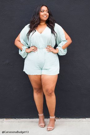 Look Jean, Plus Size Romper, Big Girl Fashion, Plus Size Beauty, Moda Plus Size, Curvy Girl Fashion, Curvy Outfits, Outfits Casuales, Curvy Fashion