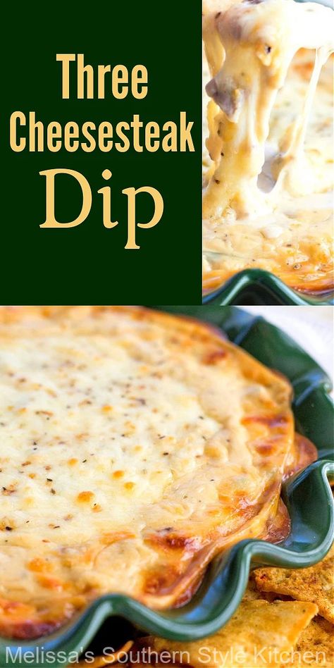 Three Cheesesteak Dip Steak Cheese Dip, Steakumm Recipes, Steak Dip, Cheesesteak Dip, Philly Cheese Steak Sandwich, Beef Appetizers, Steak Sandwiches, Cheese Steak Sandwich, Cheese Dip Recipes