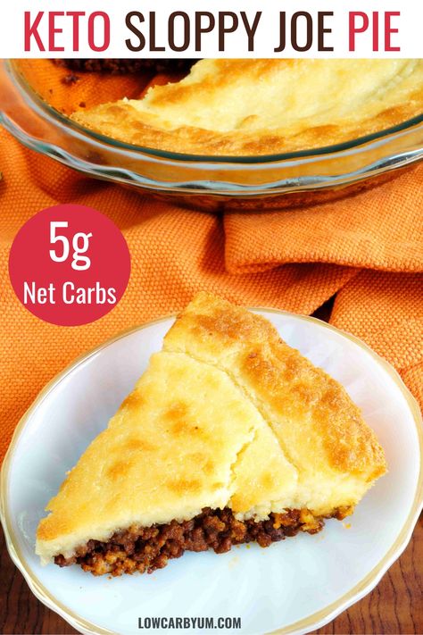 Sloppy Joe Pie, Low Carb Sloppy Joes, Sloppy Joe Casserole, Medicine Tips, Gluten Free Crust, Low Carb Low Fat Recipes, Low Carb Muffins, Boiled Egg Diet Plan, Diet Recipes Easy