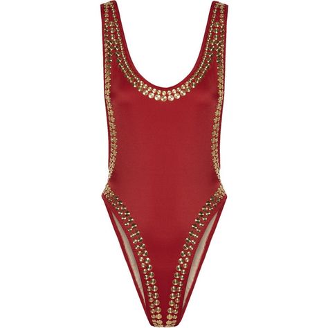 Norma Kamali Marissa studded swimsuit ($555) ❤ liked on Polyvore featuring swimwear, one-piece swimsuits, side cut out swimsuit, norma kamali, scoop back one piece swimsuits, swimming costume and swim suits Norma Kamali Swimwear, Swimming Costumes, 2017 Runway, Cut Out One Piece, 1 Piece Swimsuit, Cut Out Swimsuits, One Piece Swimsuits, Swimming Costume, Swim Suits