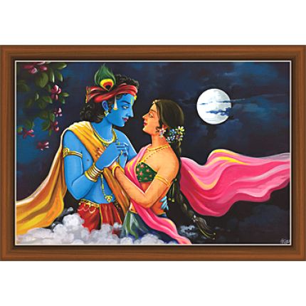 Radha Krishna Paintings (RK-9326) Radha Krishna Love Painting, Radha Krishna Love Drawing, Radha Krishna Paintings, Radha Krishna Modern Art, Radha Krishna Painting, Radha And Krishna, Krishna Drawing, Kerala Mural Painting, Boho Art Drawings