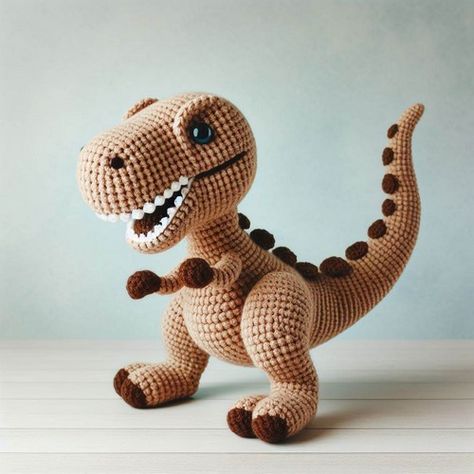 Super Unique Crochet T Rex Amigurumi Pattern - All Amigurumi Raptor Crochet Pattern Free, Crochet Patterns For Dinosaurs, Amigurumi Dinosaur Pattern, Crochet T Rex Pattern, Trex Crochet Free Pattern, Crochet T Rex Pattern Free, T Rex Crochet Pattern Free, Trex Crochet, Dinosaur Amigurumi Pattern