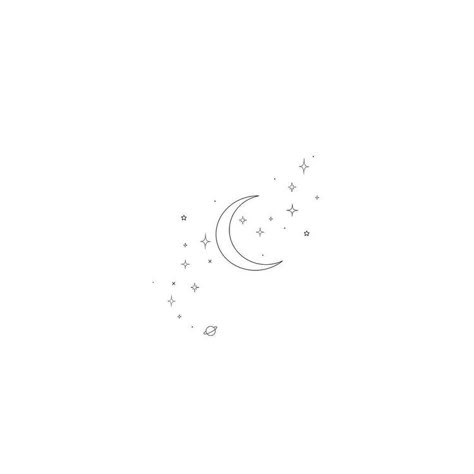 Moon Star Tattoo, Mum Tattoo, Small Star Tattoos, Sky Tattoos, Small Moon Tattoos, Night Tattoo, Small Pretty Tattoos, Petite Tattoos, The Moon And Stars