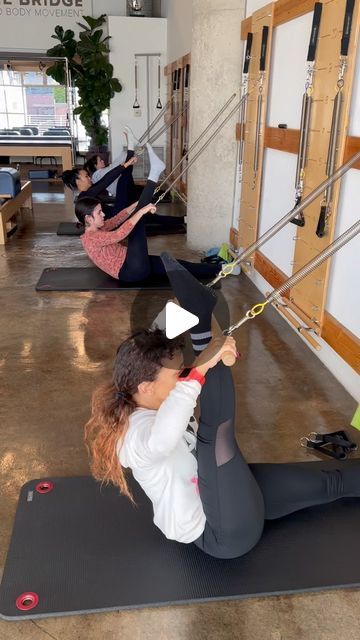 The Bridge Mind Body Movement on Instagram: "Pam’s Springboard class last week ✨ that leg stretch feels good! We are open on Xmas Eve with a 9am Springboard class. Closed on Xmas. 🎄
•
•
#pilates #springboardpilates #pilateslovers #dtlaartsdistrict" Pilates Springboard Exercises, Springboard Pilates, Pilates Springboard, Body Movement, Spring Boards, Pilates Studio, Leg Stretching, We Are Open, Get Moving