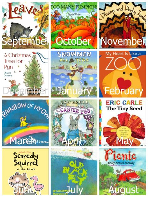 Themed preschool books and activities for each month of the year Preschool Books And Activities, La Activities, Teacher Plan, Early Preschool, Books And Activities, Storytime Ideas, Library Programming, Preschool Literacy, Tot School