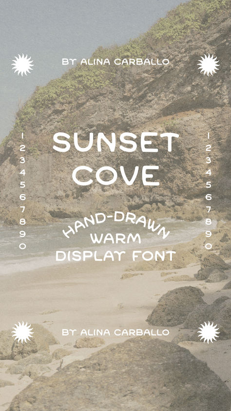 With its handcrafted feel, each rounded character paints a picture of a laid-back coastal lifestyle, making it ideal for branding, social media graphics, or packaging.  #font #typeface #graphicdesign #typedesign #vintagefont #handdrawn #calligraphy #lettering #handlettering #handdrawnfont #fontideas #signlettering #handpaintedlettering #coastaldesign #retrofont #retrotypeface #logo Beach Typography Design, Beachy Typography, Coastal Fonts, Coastal Typography, Beachy Fonts, Coastal Branding, Full Alphabet Fonts, Coastal Logo, Cowboy Font