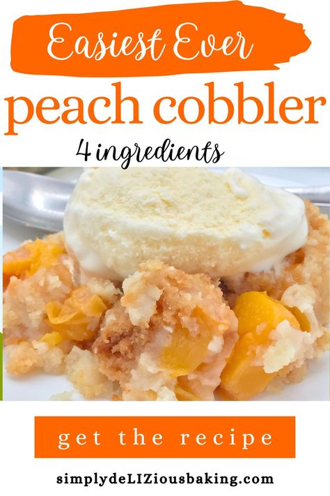 Quick Peach Cobbler, Best Peach Cobbler, Cobbler Recipes Easy, Easy Peach Cobbler, Easy Peach Cobbler Recipe, Cobbler Easy, Peach Recipes, Peach Cobbler Easy, Peach Cobbler Recipe