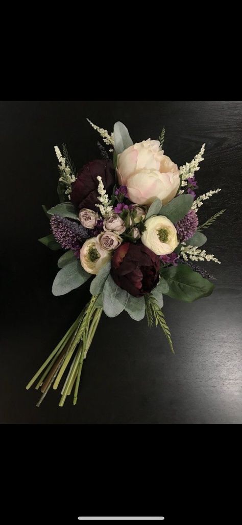 Bridal Bouquet Burgundy, Bridal Bouquet Purple, Burgundy Bridal Bouquet, Fake Wedding Flowers, Bouquet Burgundy, Bouquet Purple, Purple Bridal Bouquet, Diy Bridal Bouquet, Fake Wedding