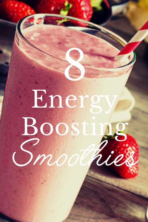 Smoothie For Energy Boost, Healthy Homemade Energy Drinks, Energy Smoothie Recipes Mornings, Energy Breakfast Ideas, Smoothies For Energy, Energizing Smoothies Recipes, Energy Recipes, Boost Energy Drink, Vanilla Protein Smoothie