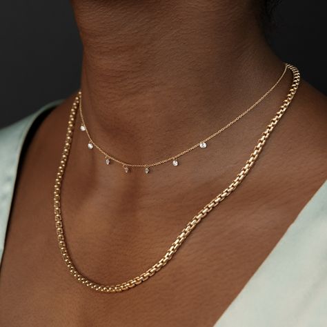 Paperclip Chain Necklace, Dainty Choker, Diamond Choker, Ring Ideas, Delicate Jewelry, Fine Jewelry Collection, White Diamonds, Minimal Fashion, Initial Necklace