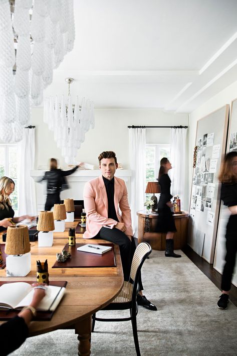 Nate And Jeremiah, Jeremiah Brent, Communal Table, Office Pictures, California Closets, Nate Berkus, Los Angeles Homes, Celebrity Houses, Pretty House