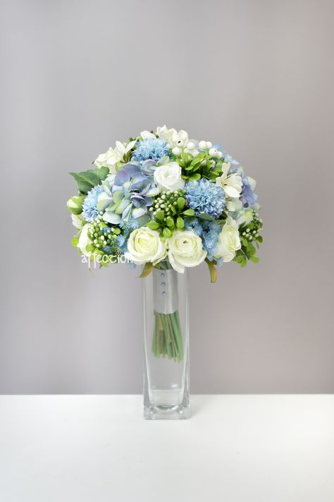 Silk Flower Wedding Bouquet Silk Flower Wedding, Silk Flower Wedding Bouquet, Flower Wedding Bouquet, Prom 2024, Blue Tulips, Wedding Vision, Flower Wedding, Silk Flower, Bridal Flowers