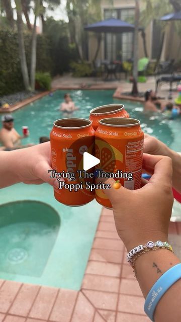 Sarah Phillips + Michelle Marcinowski on Instagram: "Had to try it 🍊 and guys it’s GOOD! The poppi spritz is my drink this summer and this is a really fun take on it. Follow the recipe below and let me know what you think! 
-1/4 can orange  @drinkpoppi (save the rest for your second drinks 😉)
-1 oz @aperolusa 
-fill to the top with champagne or sparkling wine 
-add ice and garnish with an orange (we didn’t have one but was still cute and tasty)" Poppi Drink Recipe, Sarah Phillips, Refreshing Summer Cocktails, Sparkling Drinks, Festive Drinks, Signature Drinks, Cocktail Making, Summer Cocktails, Non Alcoholic Drinks