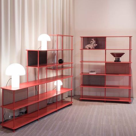 Free your personality. Unveiling the new Montana Free shelving system at the @isaloniofficial Hall 6 / D26. Designed by Jakob Wagner👀 #montanafree #MDW18 #salonedelmobile2018 #salonedelmobile #madeindenmark #danishdesign Vintage Room Aesthetic, Freestanding Shelving, Freestanding Shelves, Shelves Freestanding, Red Shelves, Sideboard Shelf, Berlin Apartment, Montana Furniture, Shelving Design