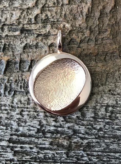 Fingerprint Jewelry Memorial, Thumbprint Jewelry, Fingerprint Necklace, Mirror Jewelry Armoire, Rose Gold Charms, Fingerprint Jewelry, Finger Print, Jewelry Post, Printed Jewelry