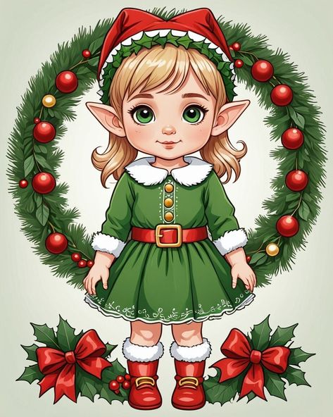 Well here is a little twist on the elf situation.  We now have a pretty little elf who has joined the staff.  She will delight you from the very start to the end of any and every project.  You will have access to your download digital file when your payment is verified.  If you have any problems or suggestions please feel free to contact me.  Check back daily for additional listings. Cute Christmas Elf Drawing, Christmas Elf Drawing, Christmas Elf Art, Elf Drawing, Elf Drawings, Elf Yourself, Xmas Elf, Elf Girl, Elf Art