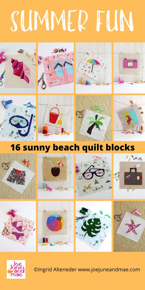 New beach, summer and nautical quilt patterns available. 16+ fantastic ,  fun and easy to follow quilt block pattern, for your summer DIY, decor  and sewing projects. Terrific and stunning quilt patterns for summer and  outdoor, camping and beach fun. get your home beach-ready. Summer Diy Decor, Beach House Quilts, Beach Themed Quilts, Fat Quarter Quilt Pattern, Nautical Quilt, Traditional Quilt Patterns, Beach Quilt, Foundation Paper Piecing Patterns, Scrappy Quilt Patterns